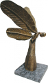 66. Libelle, Pferde- und Libellen Zyklus, Messing, 40 cm hoch