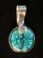 164. Pendant, silver, turquoise