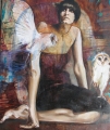 60. Sowy, cykl Anima, olej na płótnie, 80x60 cm, archiwum