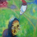 16. Stories about Flying Series, oil on canvas, 45x45 cm, archive