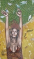 56. Tree, Anima Series, oil on canvas, 120x70 cm