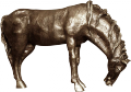 76. Horse no.4, Horses and Dragnoflies series, brass, 25 cm height 76. Horse no.4, Horses and Dragnoflies series, brass, 25 cm height