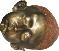 83. Head no. 4, Desert series, brass, stone 83. Head no. 4, Desert series, brass, stone