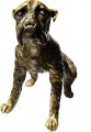 88b. Dog, no name series, brass 88b. Dog, no name series, brass
